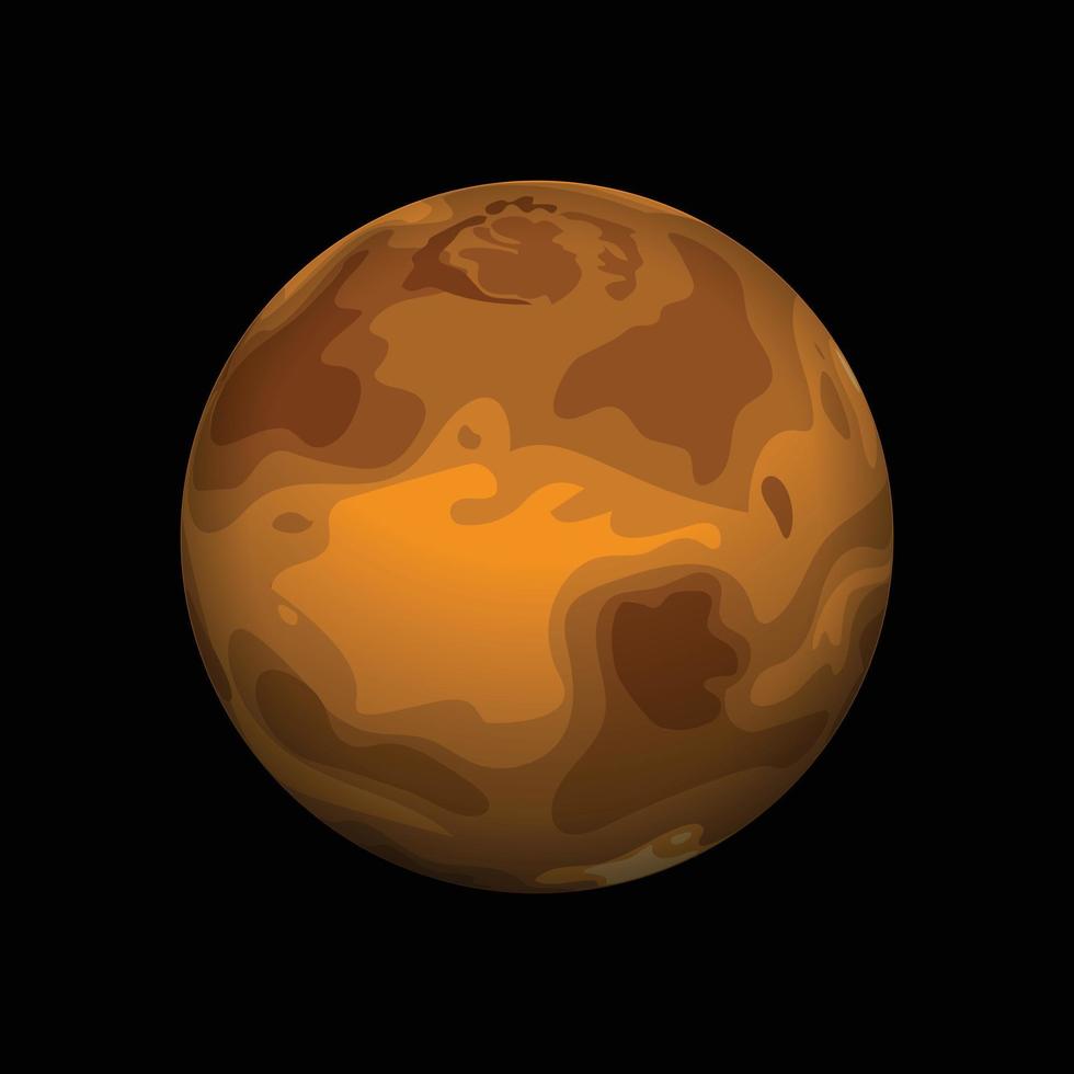 Marte icona, isometrico stile vettore