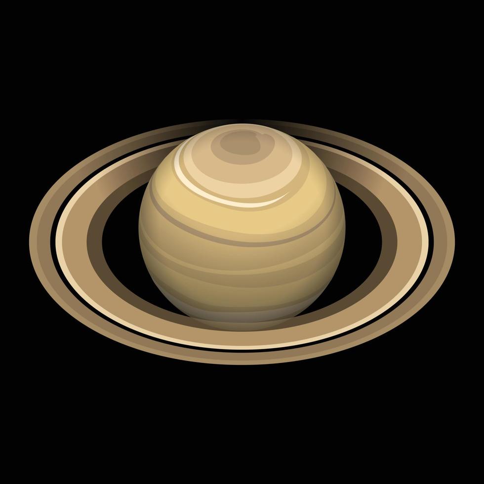 Saturno icona, isometrico stile vettore