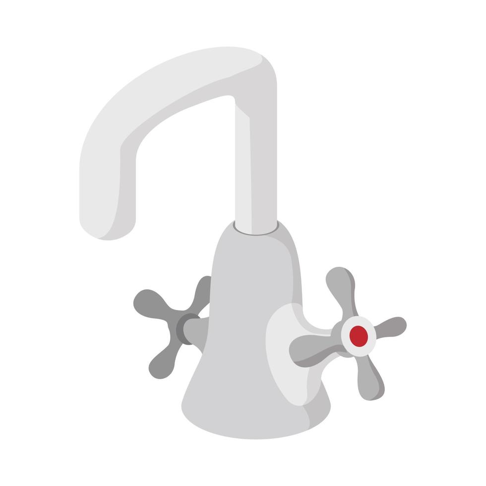 acqua rubinetto cartone animato icona vettore