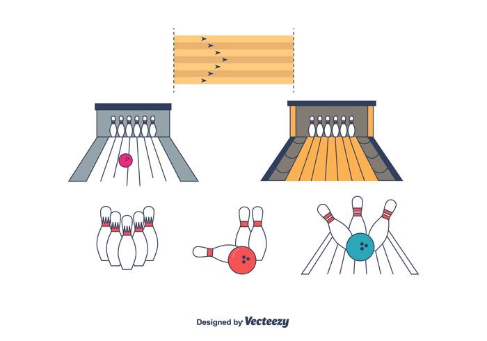 Vettore del vicolo di bowling