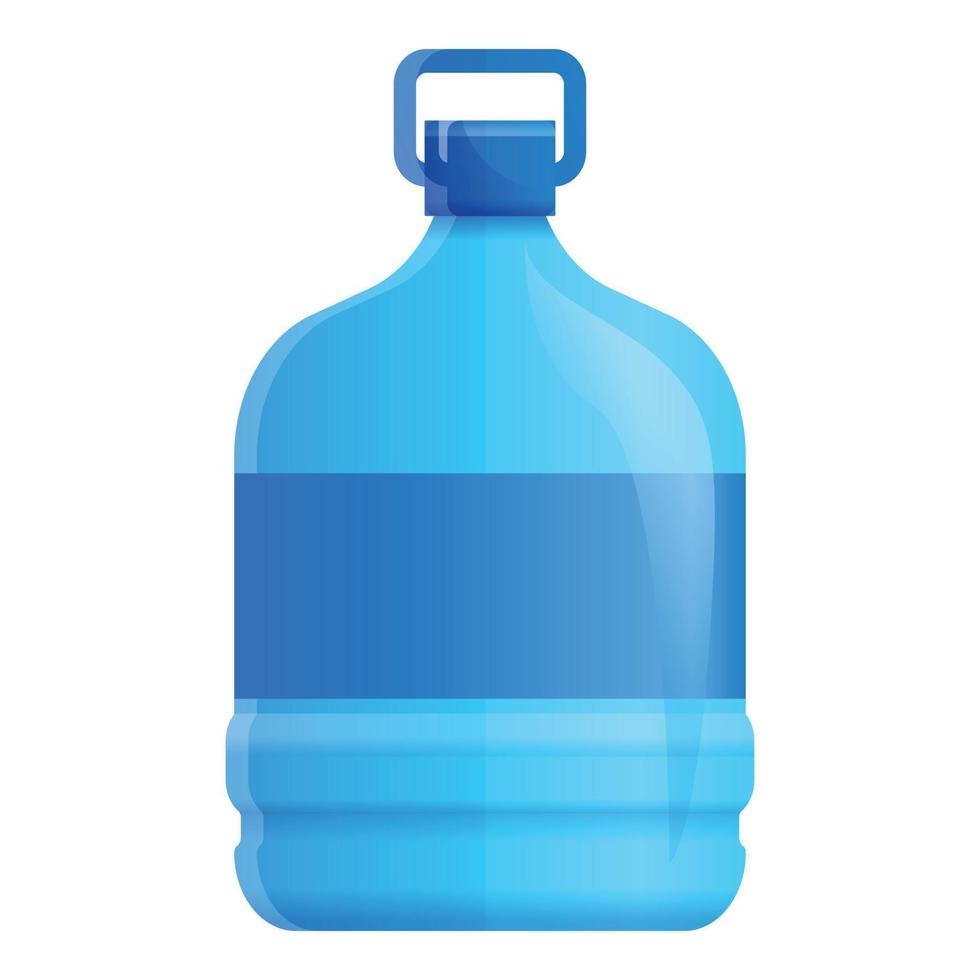 maniglia acqua bottiglia icona, cartone animato stile vettore