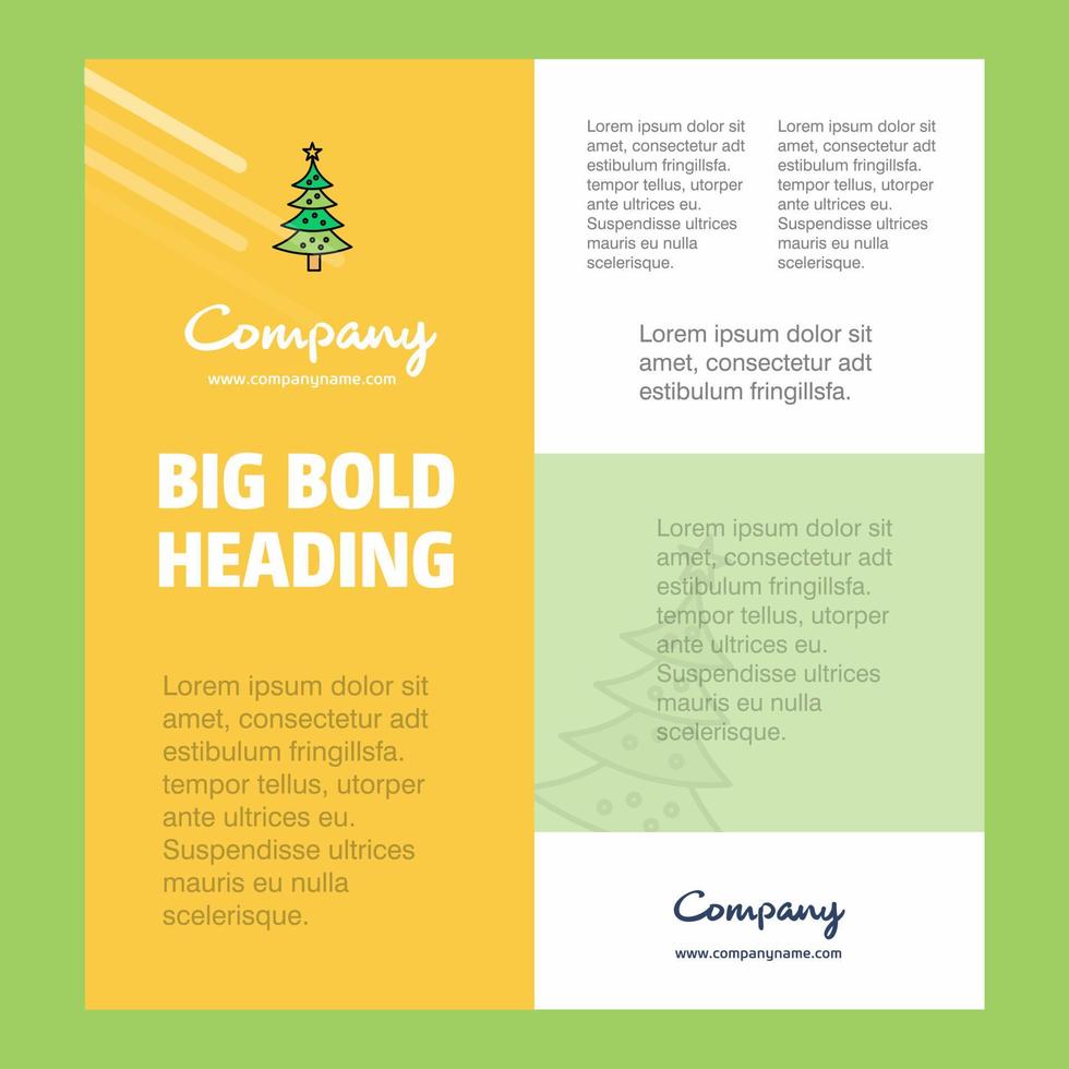 Natale calendario attività commerciale azienda manifesto modello con posto per testo e immagini vettore sfondo