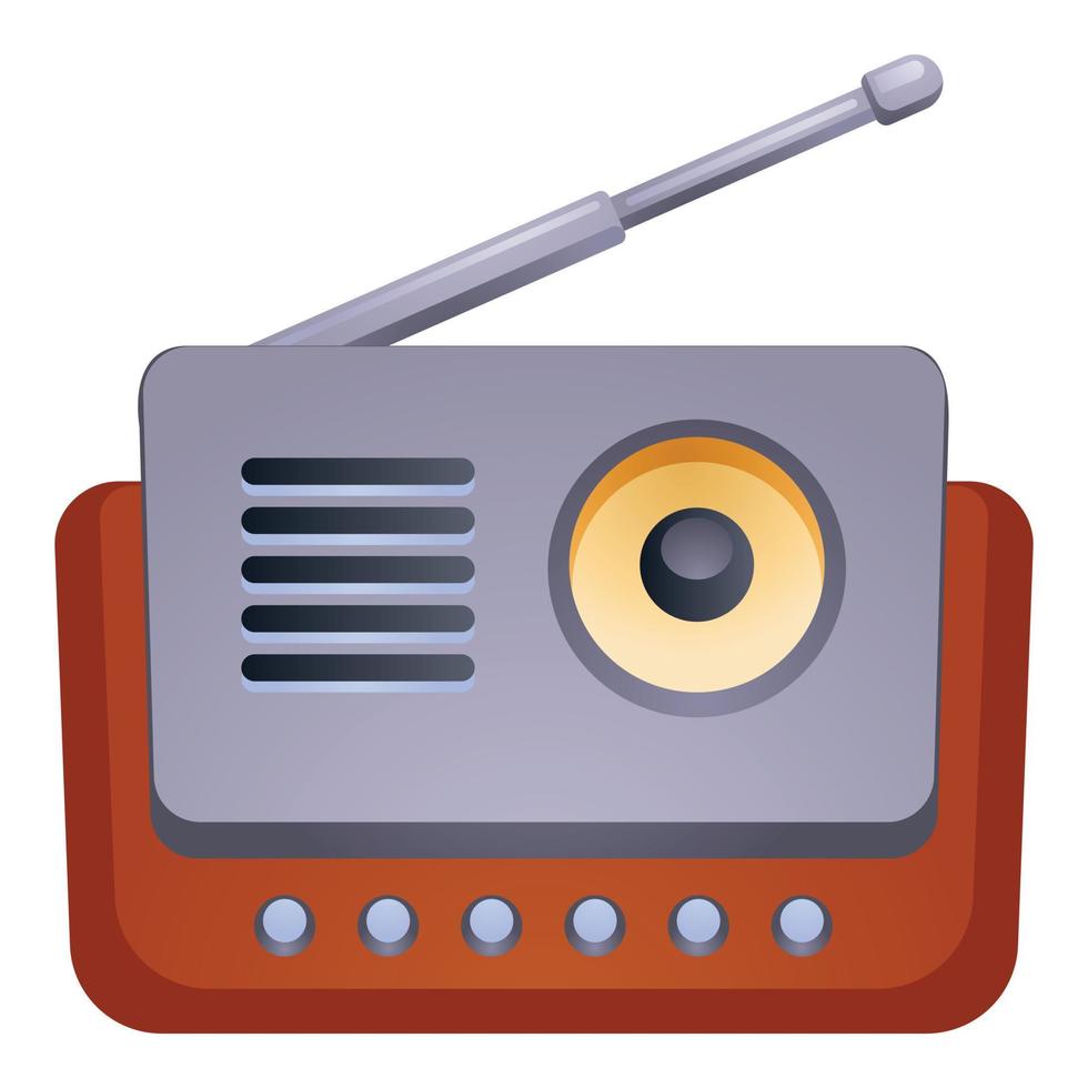 antenna Radio icona, cartone animato stile vettore