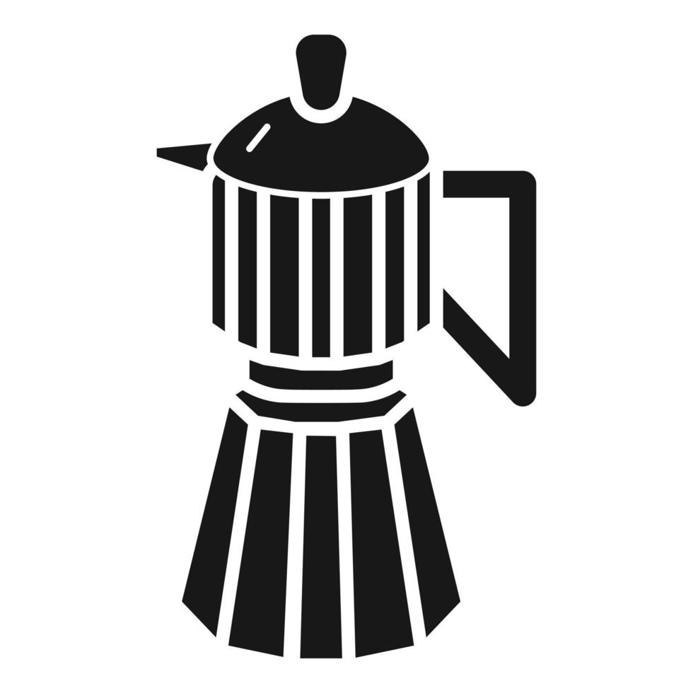caffè bollitore icona, semplice stile vettore