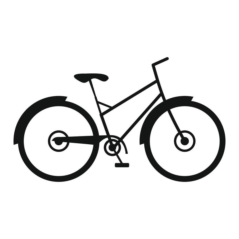 bicicletta semplice icona vettore