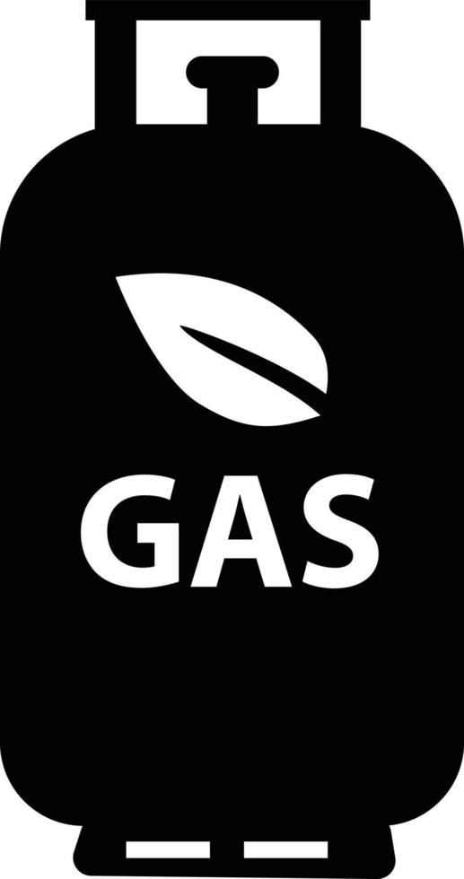 biogas serbatoio icona su bianca sfondo. biogas cartello. gas produzione e Conservazione simbolo. piatto stile. vettore