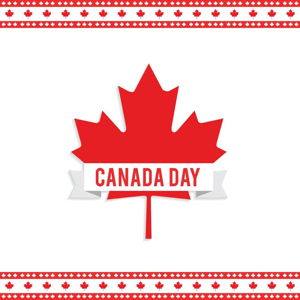 Canada indipendenza giorno design carta vettore