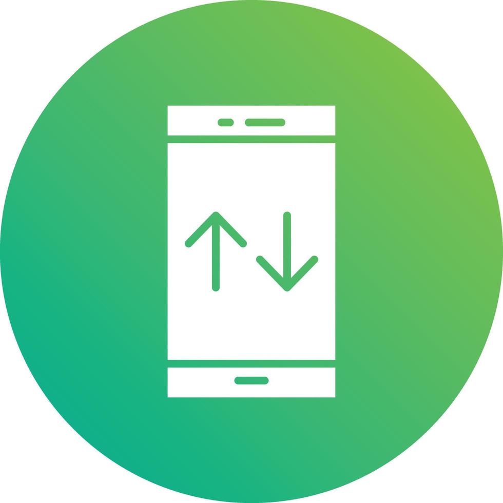 illustrazione del design dell'icona del vettore di dati mobili