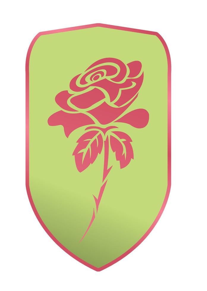 rosa romantico cartello vettore