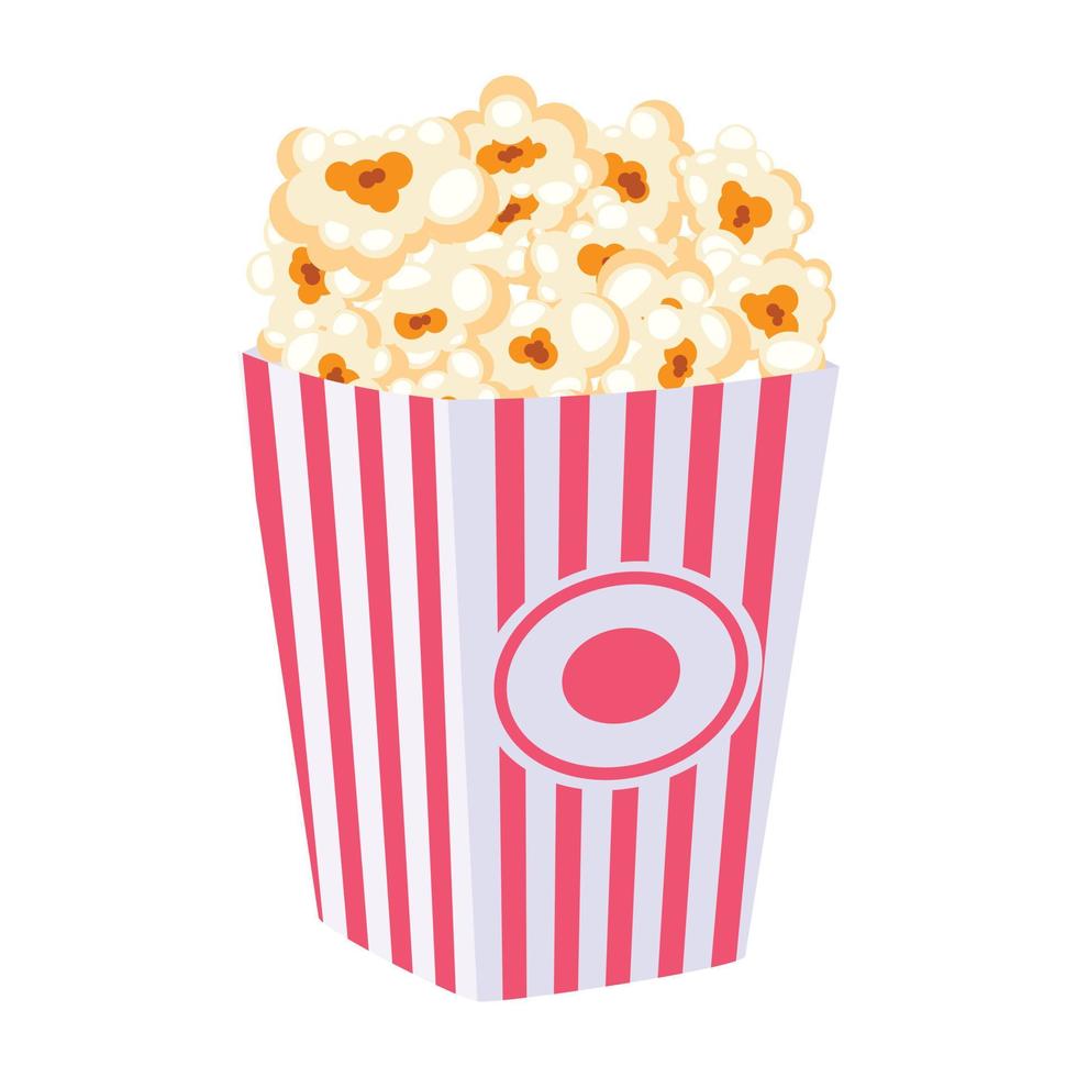 Guarda a Questo piatto design di Popcorn vettore