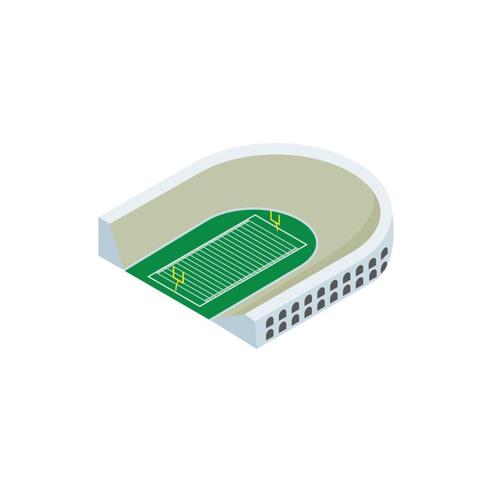 Rugby stadio isometrico 3d icona vettore