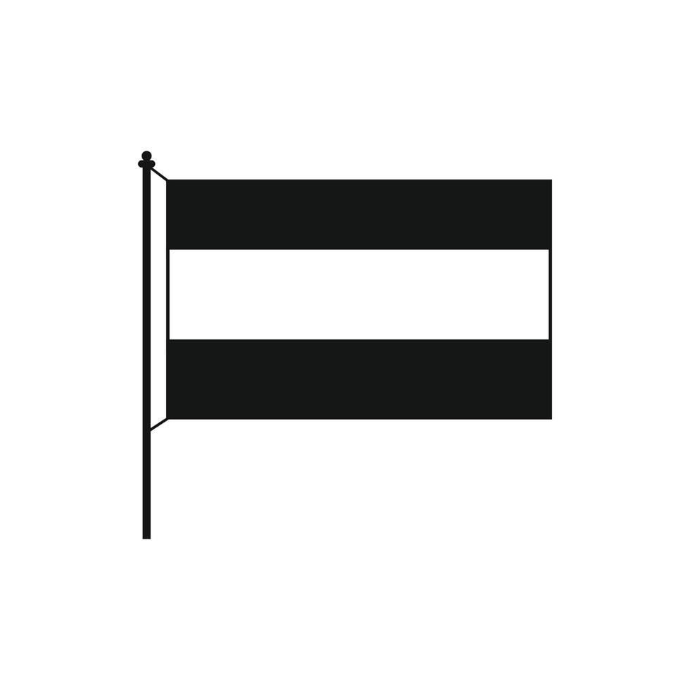 bandiera icona nel semplice stile vettore