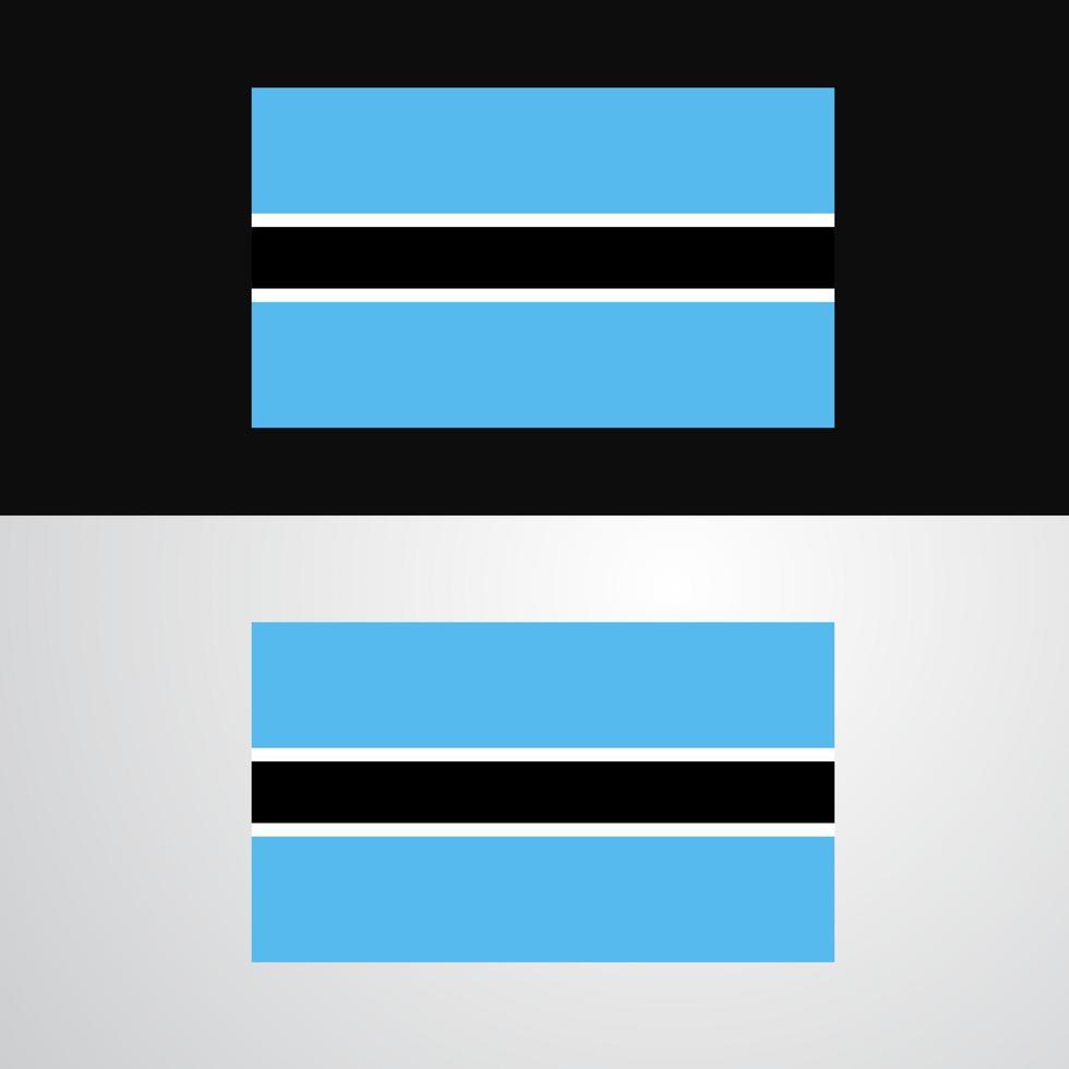 Botswana bandiera bandiera design vettore