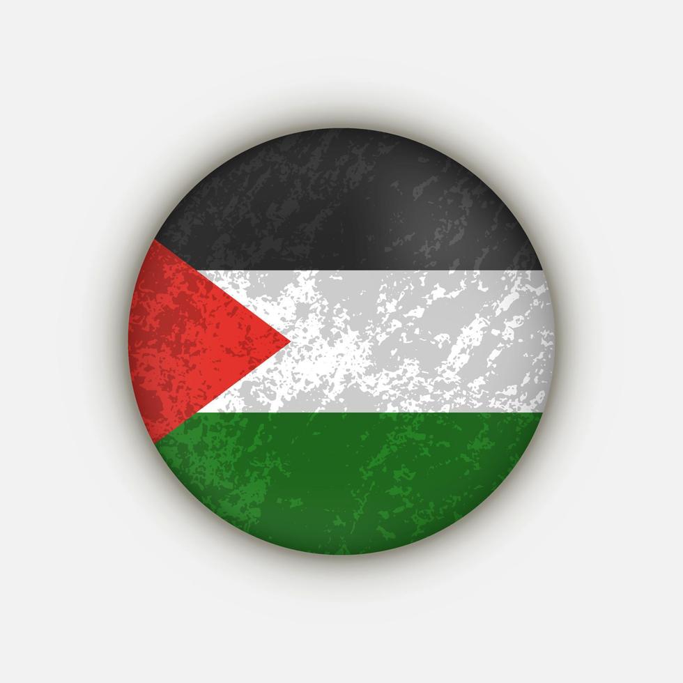 paese palestinese. bandiera palestinese. illustrazione vettoriale. vettore