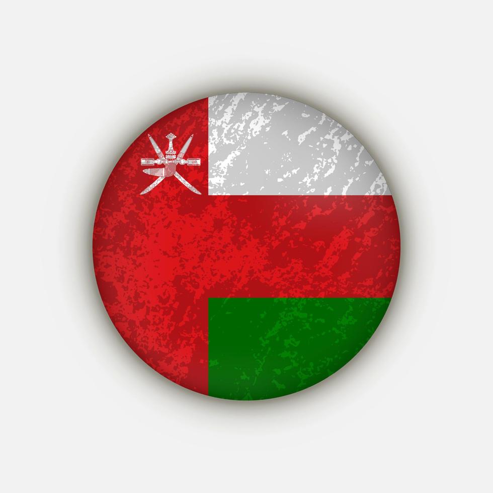 paese oman. bandiera dell'oman. illustrazione vettoriale. vettore