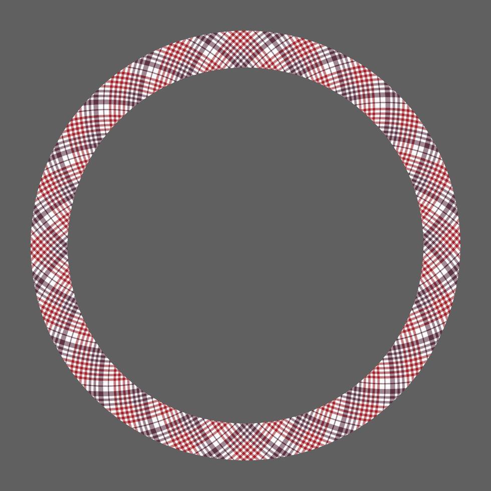 cerchio frontiere e montatura vettore. il giro confine modello geometrico Vintage ▾ telaio design. Scozzese tartan plaid tessuto struttura. modello per regalo carta, collage, album o foto album e ritratto. vettore