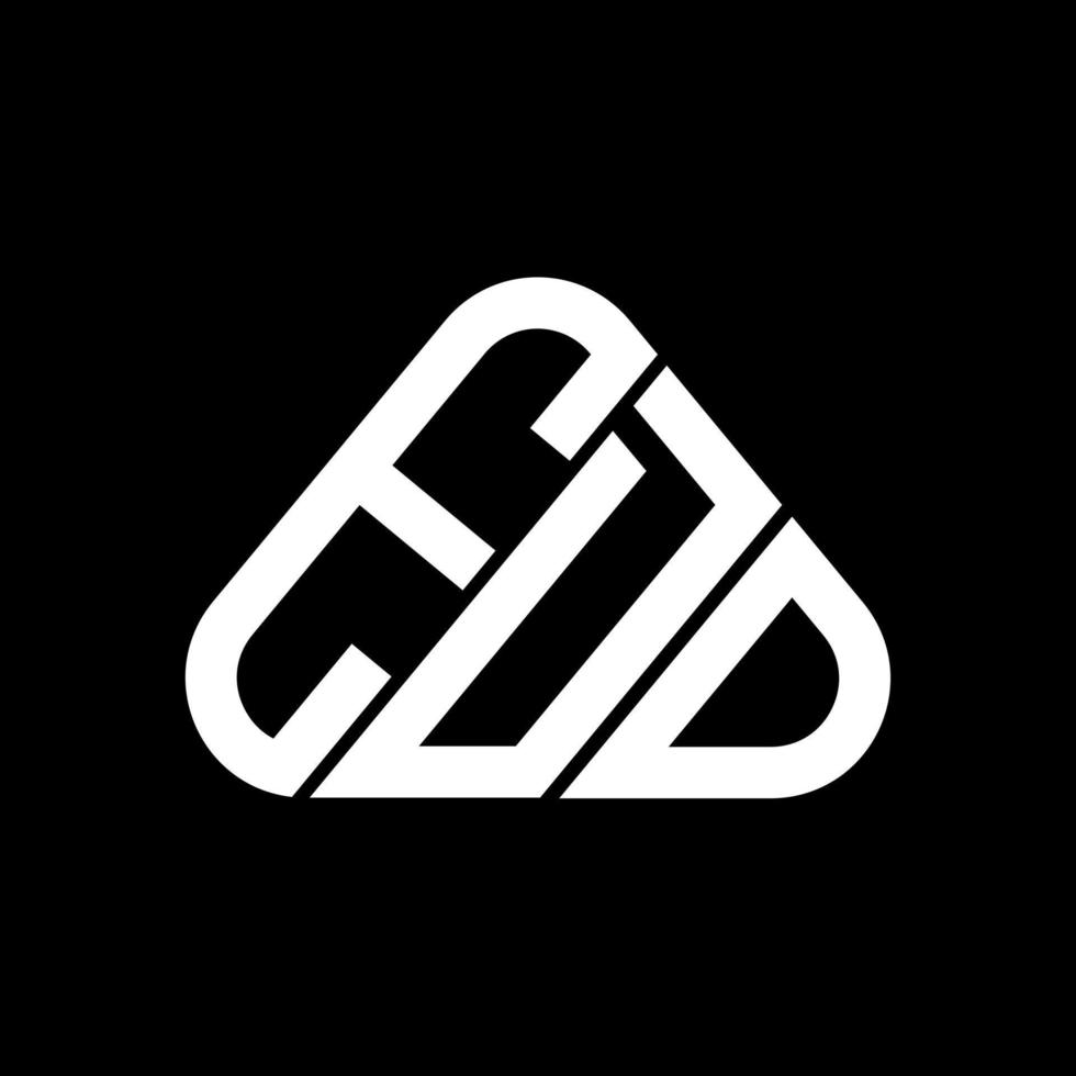 edd lettera logo creativo design con vettore grafico, edd semplice e moderno logo nel il giro triangolo forma.