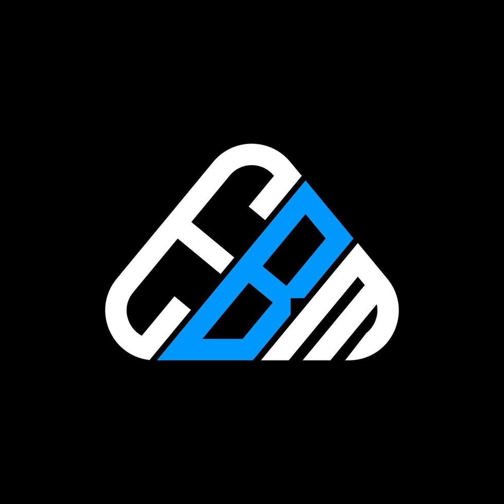 eb lettera logo creativo design con vettore grafico, eb semplice e moderno logo nel il giro triangolo forma.