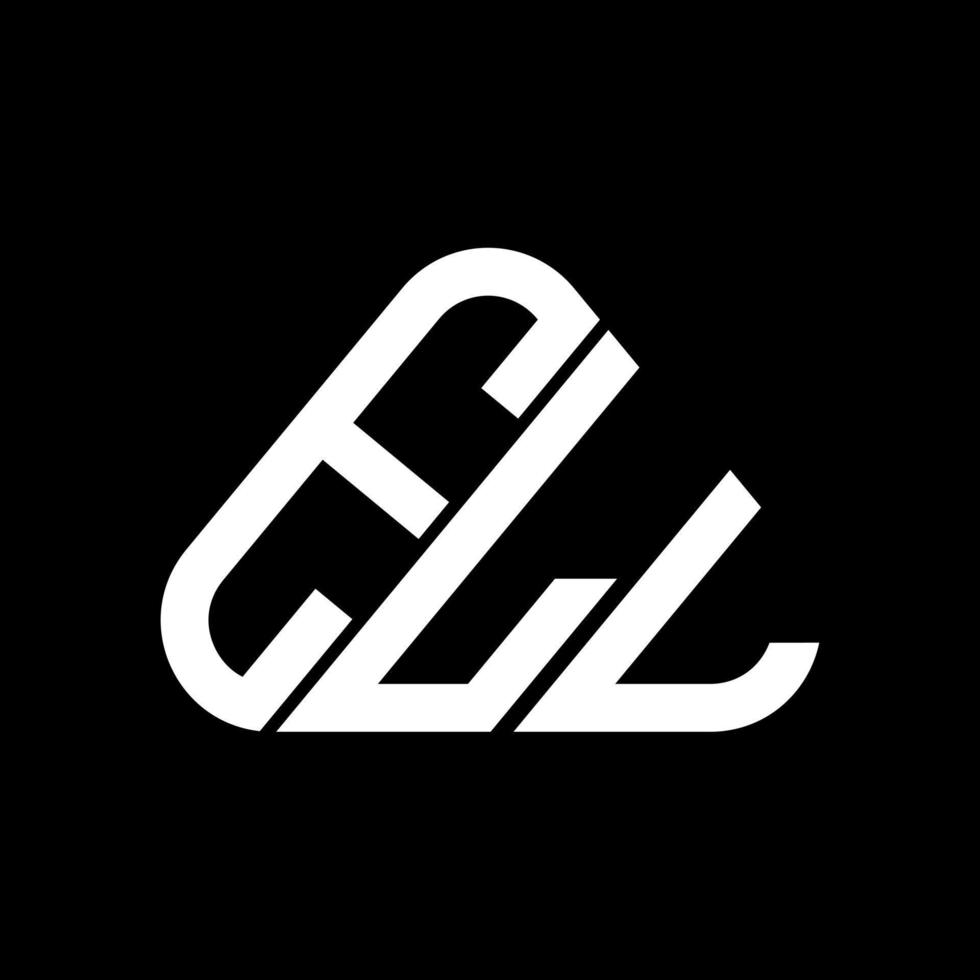 ell lettera logo creativo design con vettore grafico, ell semplice e moderno logo nel il giro triangolo forma.