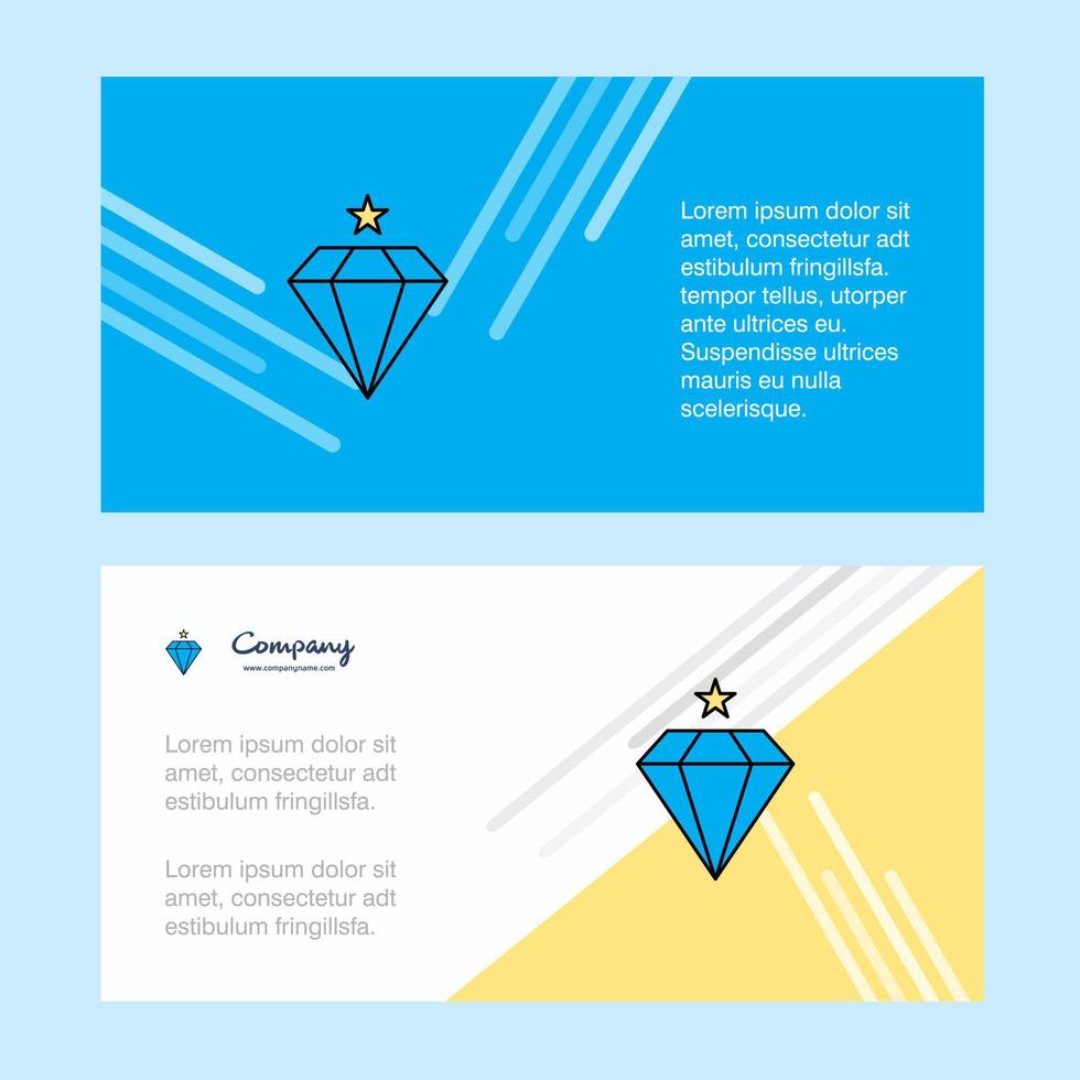 diamante astratto aziendale attività commerciale bandiera modello orizzontale pubblicità attività commerciale bandiera vettore