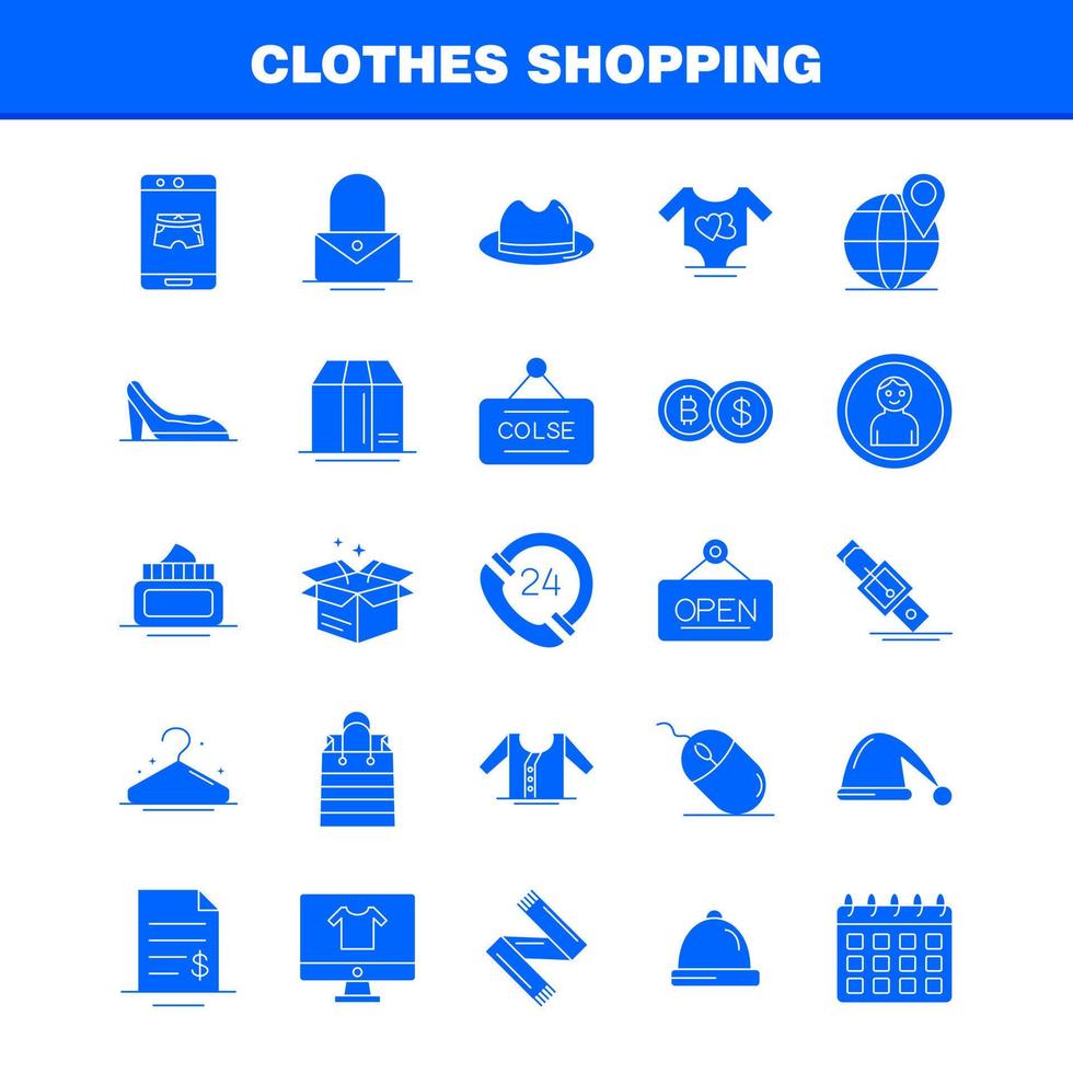 Abiti shopping solido glifo icona per ragnatela Stampa e mobile uxui kit come come mobile in linea shopping sotto indossare file dollaro bellezza pittogramma imballare vettore