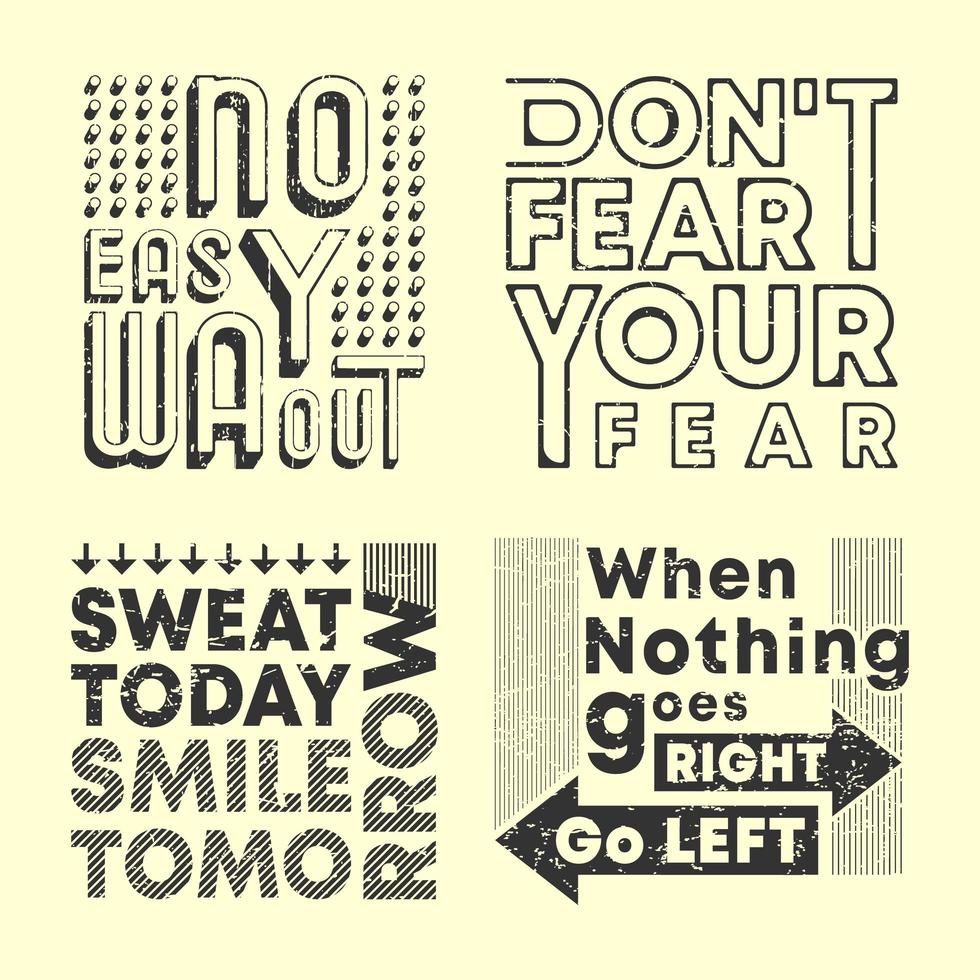 set di francobolli con stampa di t-shirt con slogan di moda vettore
