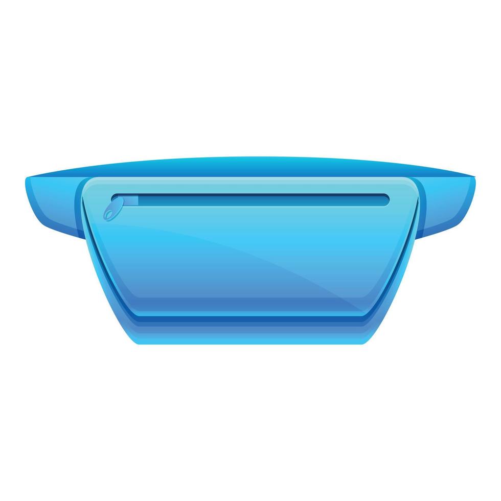 blu vita Borsa icona, cartone animato stile vettore