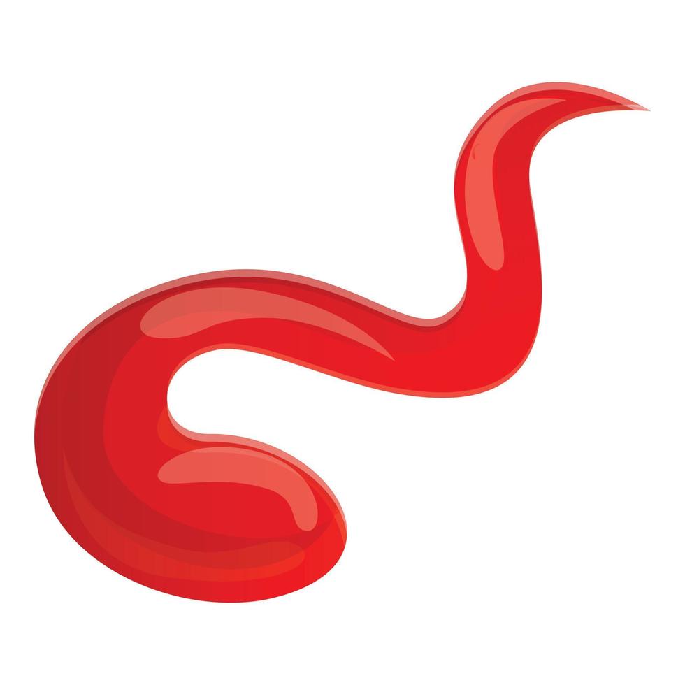 pomodoro ketchup icona, cartone animato stile vettore