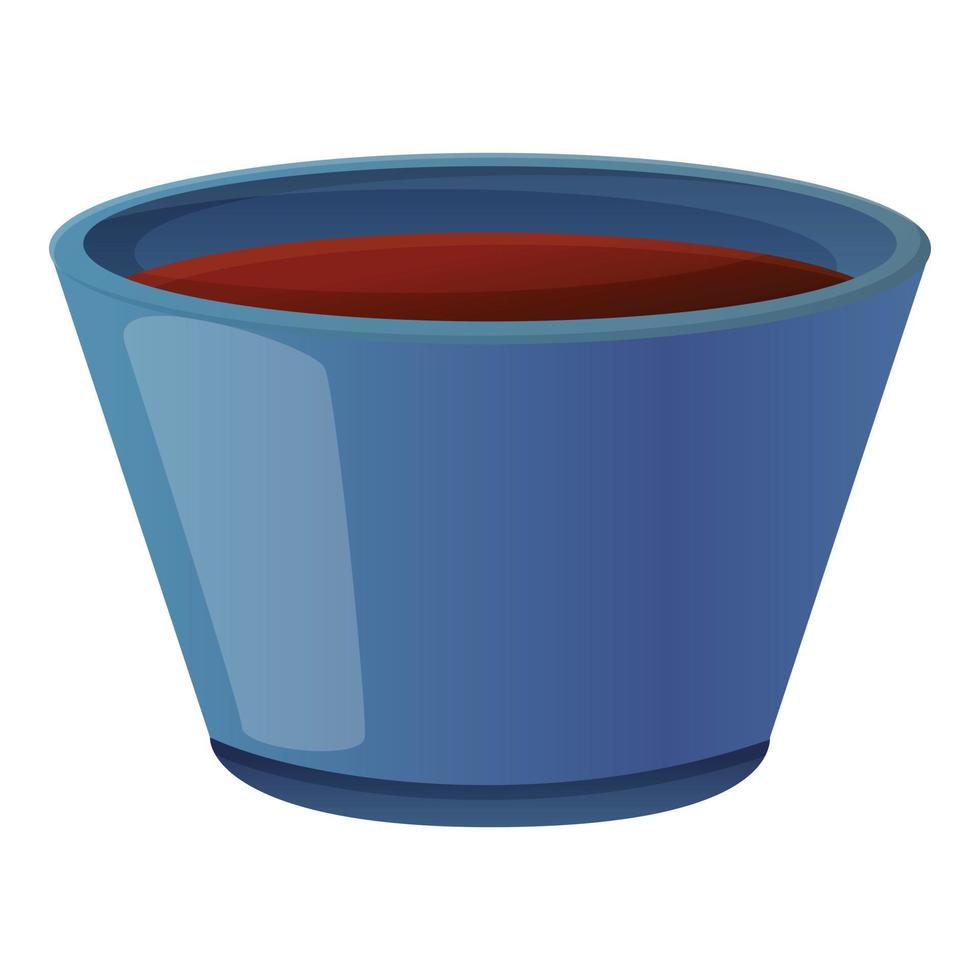 caffè tazza icona, cartone animato stile vettore