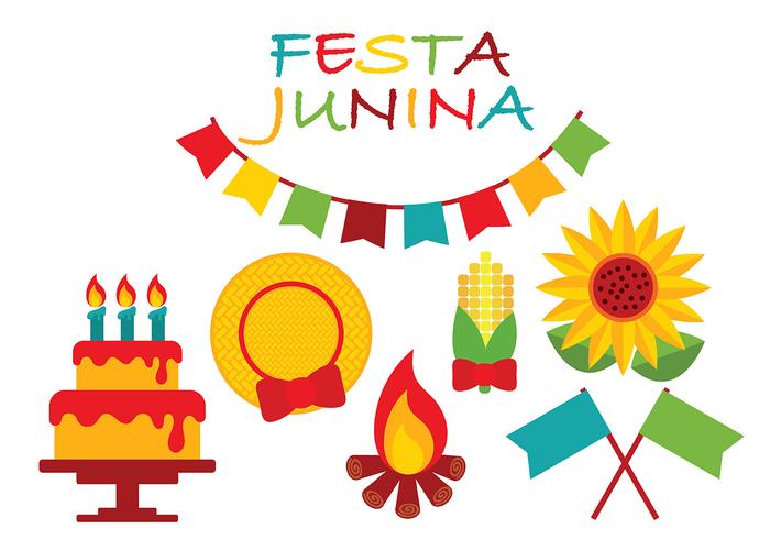 vettore icona festa junina