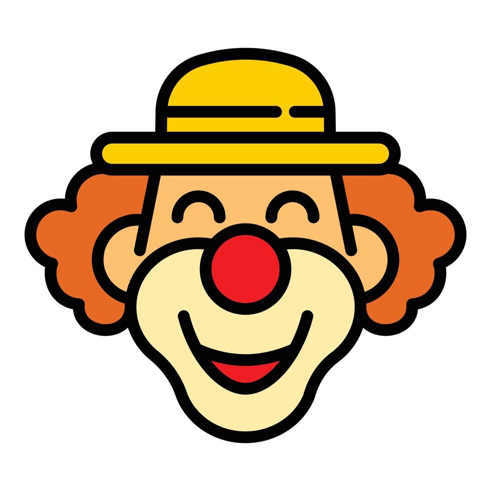 mago clown icona, schema stile vettore