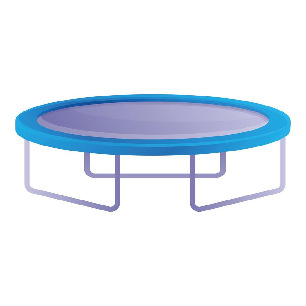 trampolino icona, cartone animato stile vettore