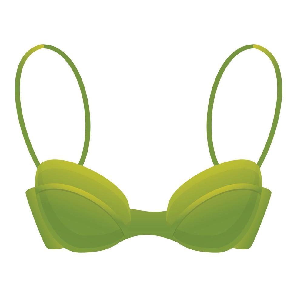 biancheria intima reggiseno icona, cartone animato stile vettore