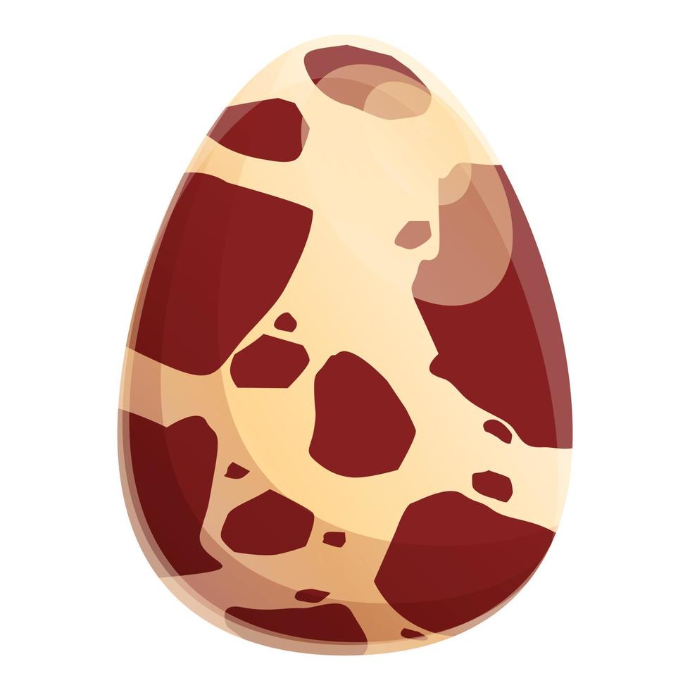 Quaglia uovo icona, cartone animato stile vettore