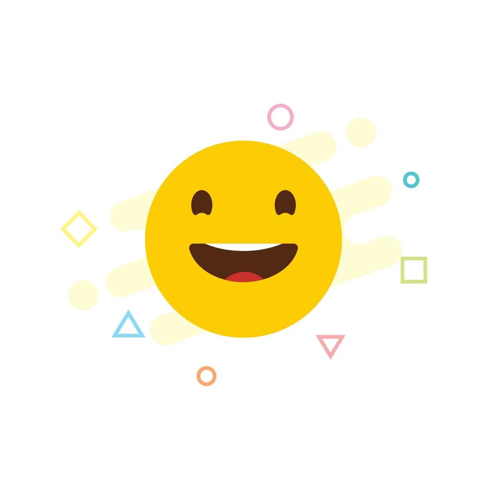 ridendo emoji icona design vettore