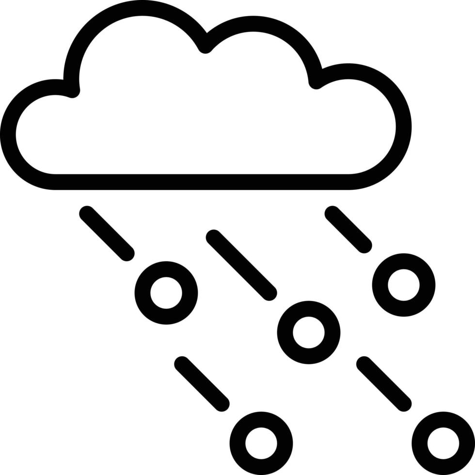 nevischio nevicando pioggia Strom - schema icona vettore