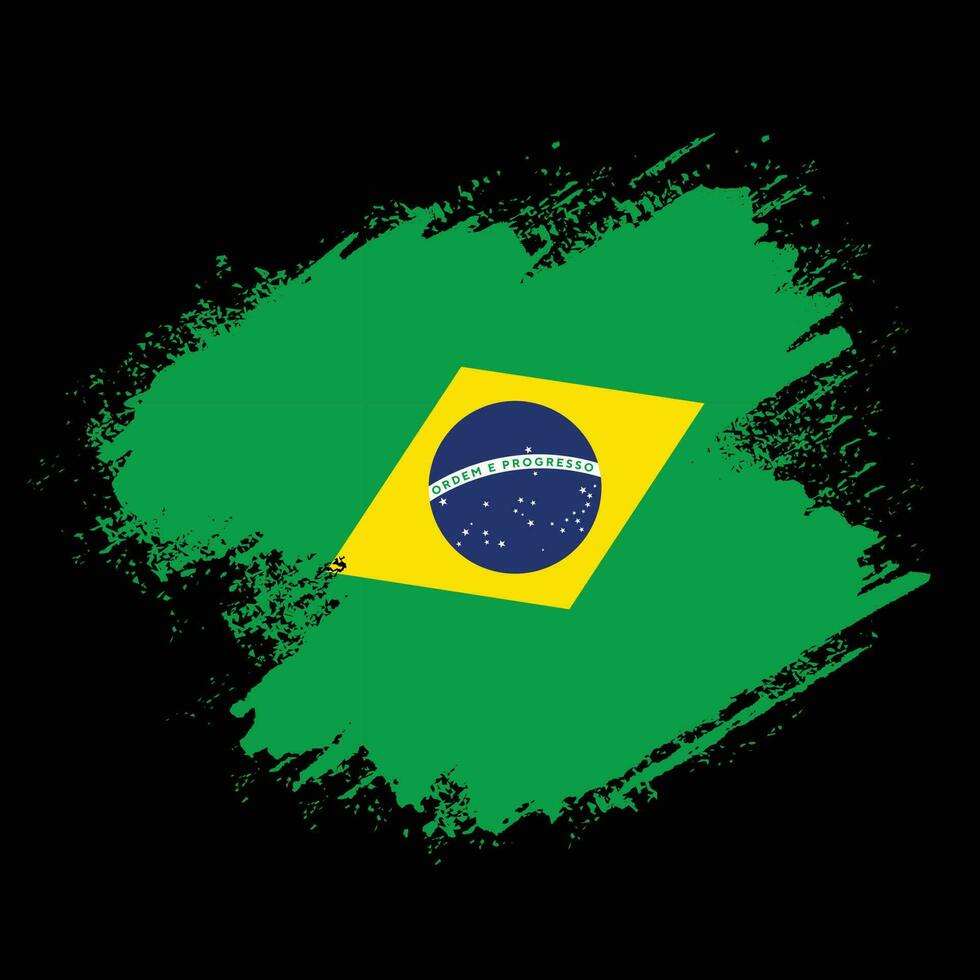 sbiadito afflitto brasile bandiera vettore