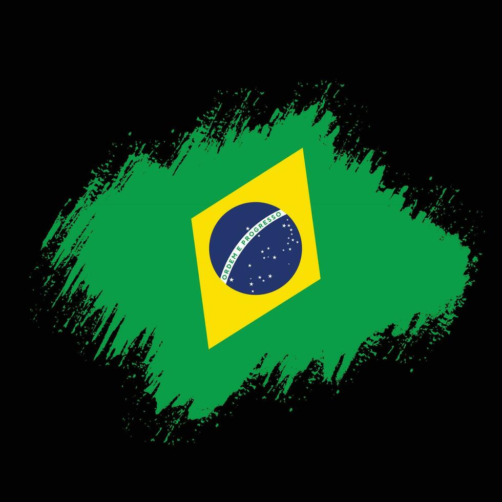 brasile spruzzo bandiera vettore