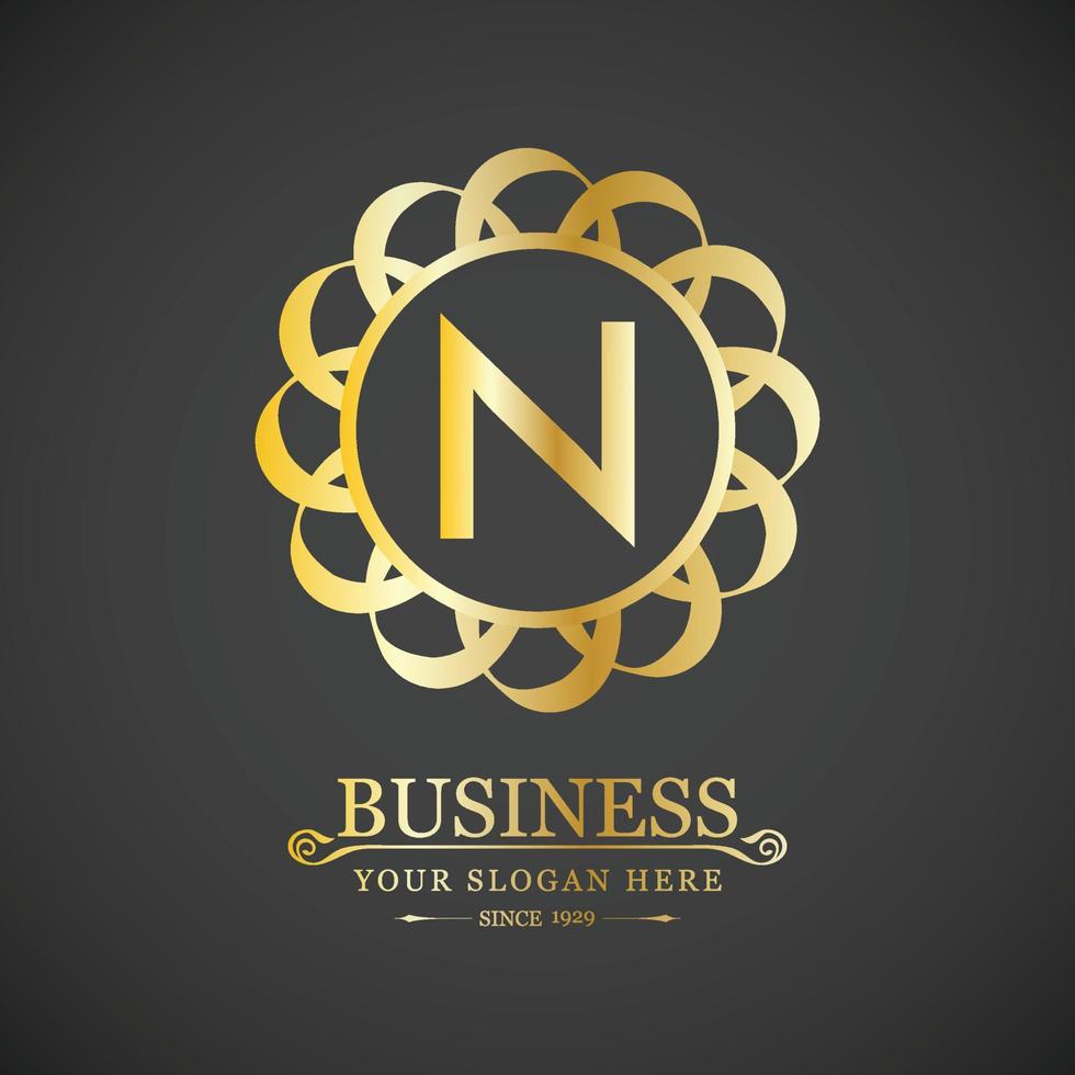 alfabetico logo design con elegante design e tipografia vettore