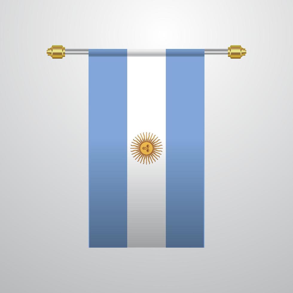 argentina sospeso bandiera vettore