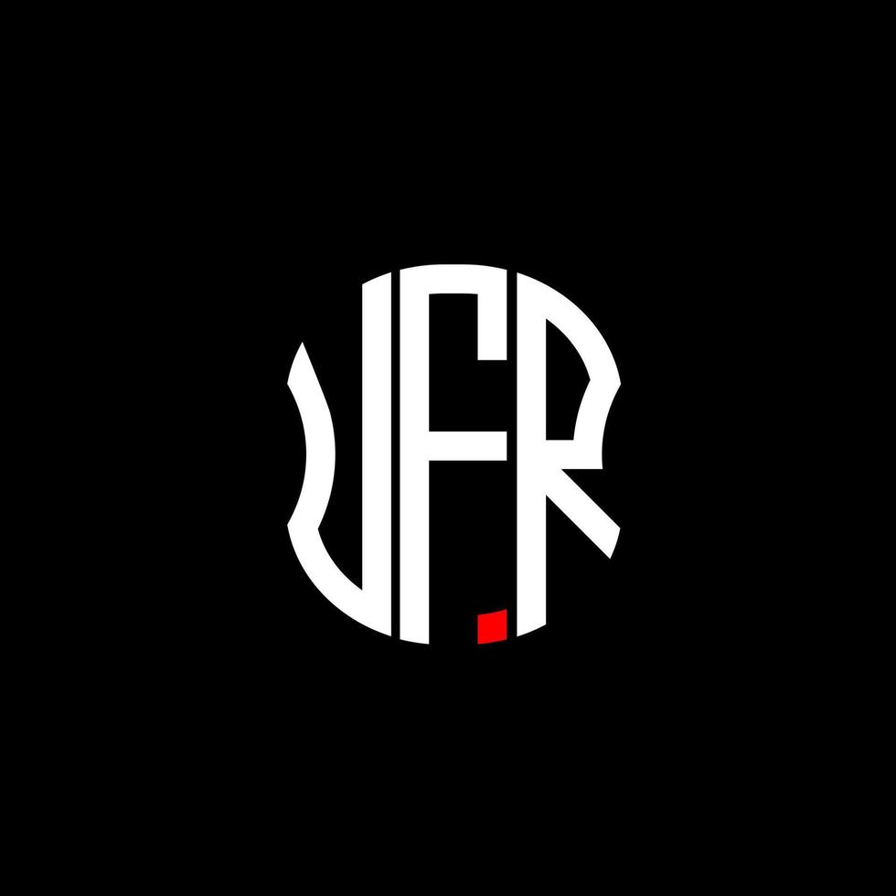 ufr lettera logo astratto creativo design. ufr unico design vettore