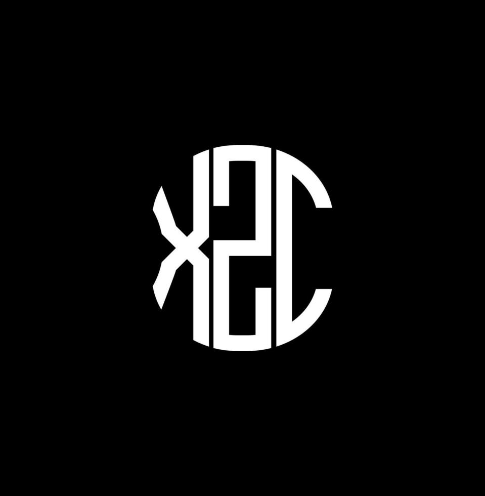 xzc lettera logo astratto creativo design. xzc unico design vettore