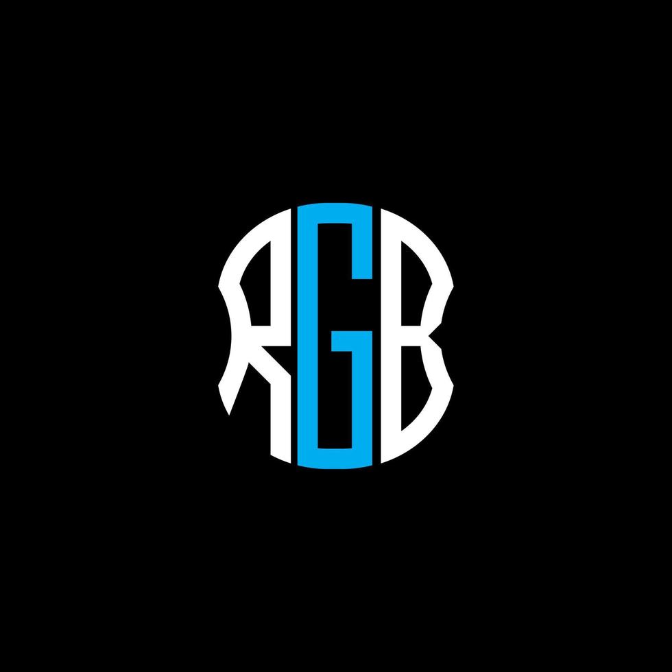 rgb lettera logo astratto creativo design. rgb unico design vettore