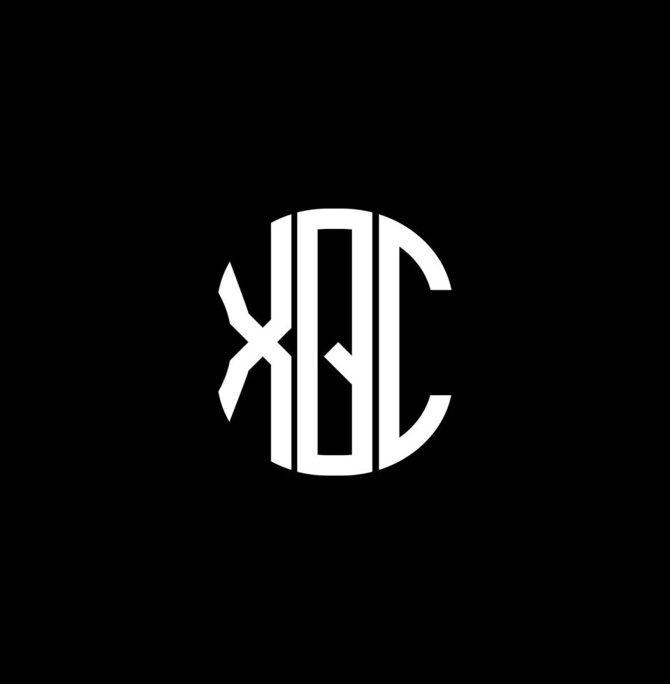 xqc lettera logo astratto creativo design. xqc unico design vettore