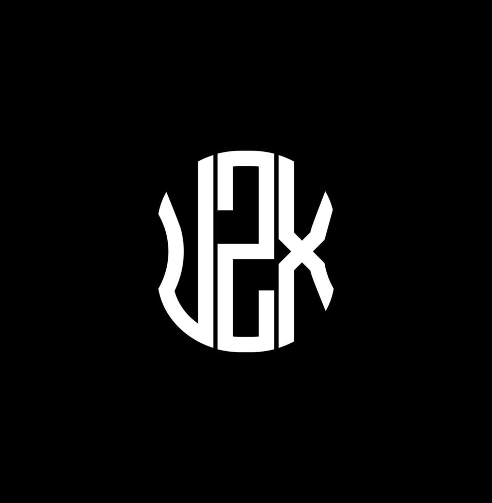 uzx lettera logo astratto creativo design. uzx unico design vettore