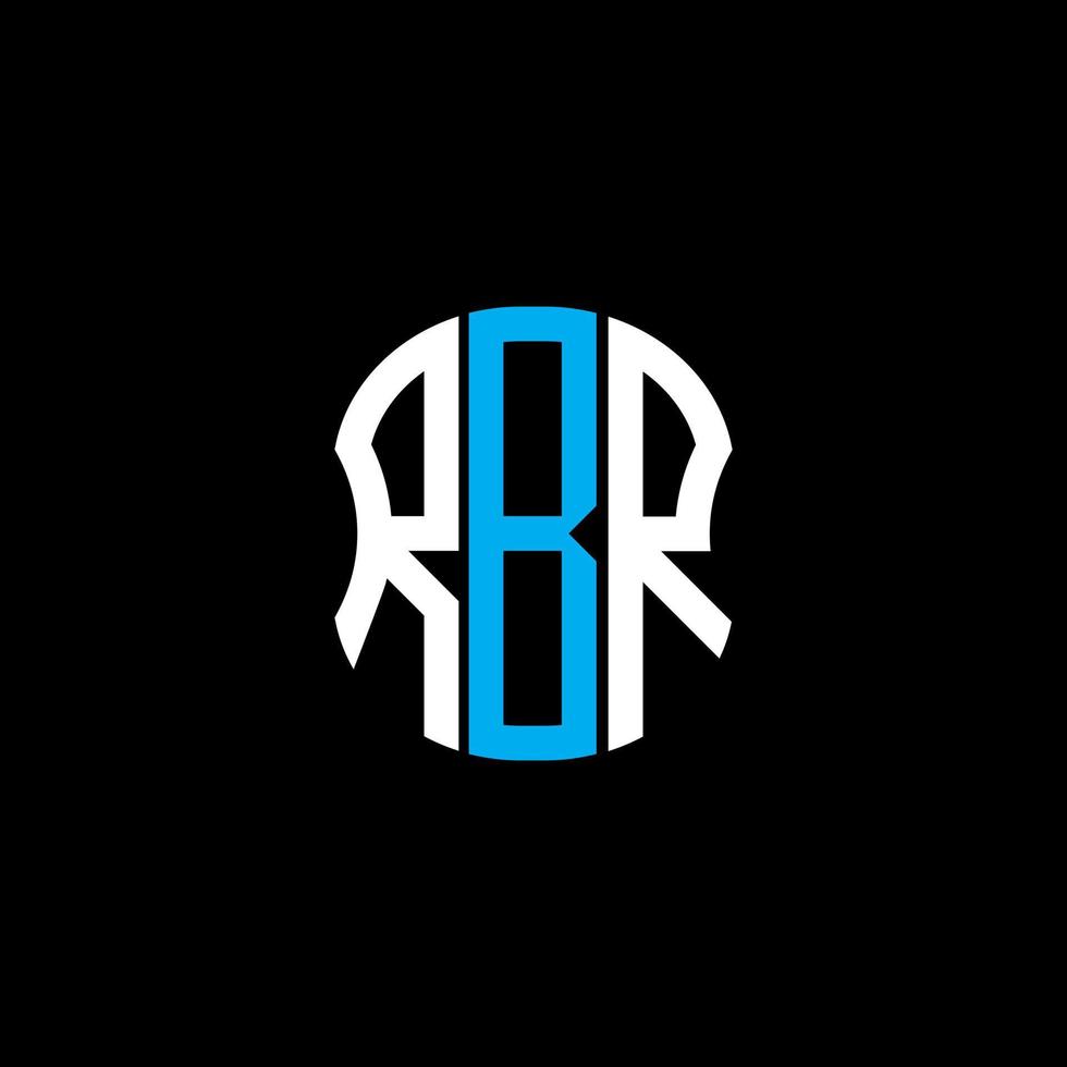 rbr lettera logo astratto creativo design. rbr unico design vettore
