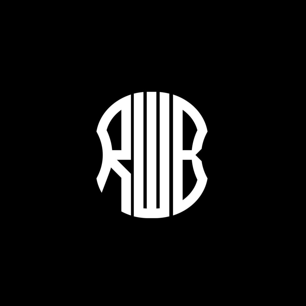 rb lettera logo astratto creativo design. rb unico design vettore