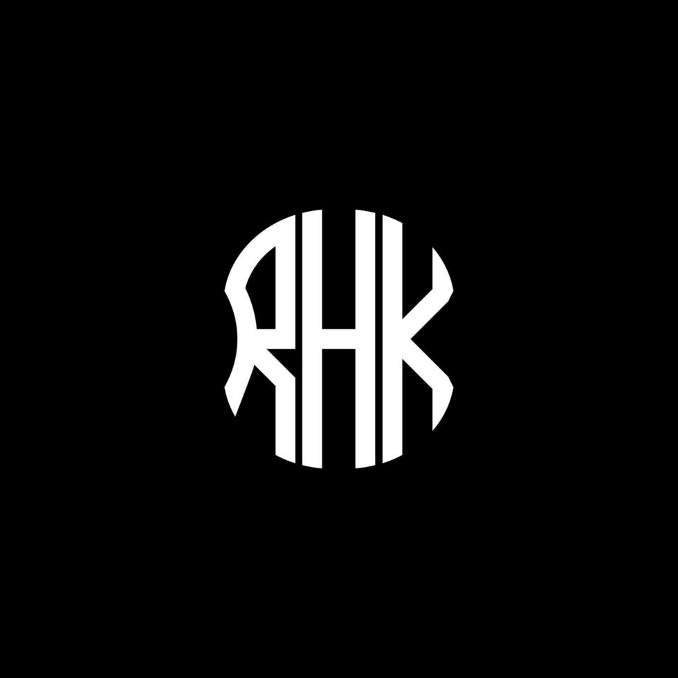 rhk lettera logo astratto creativo design. rhk unico design vettore