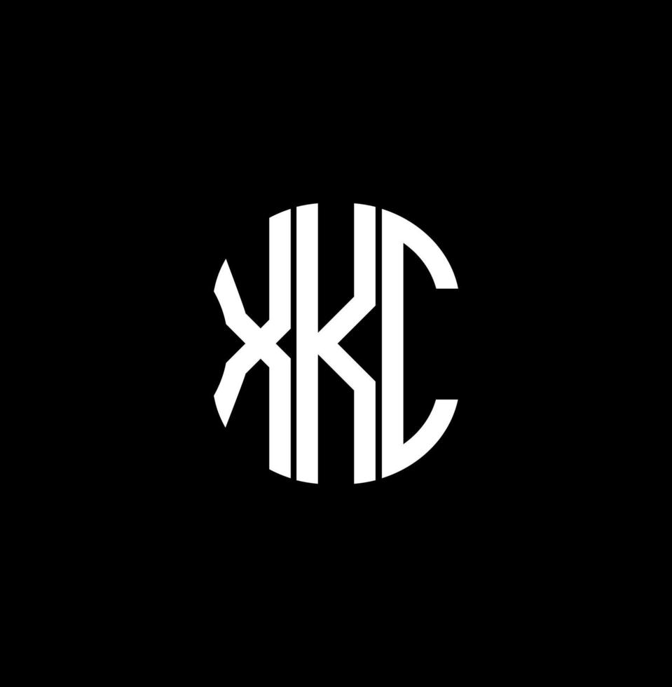 xkc lettera logo astratto creativo design. xkc unico design vettore