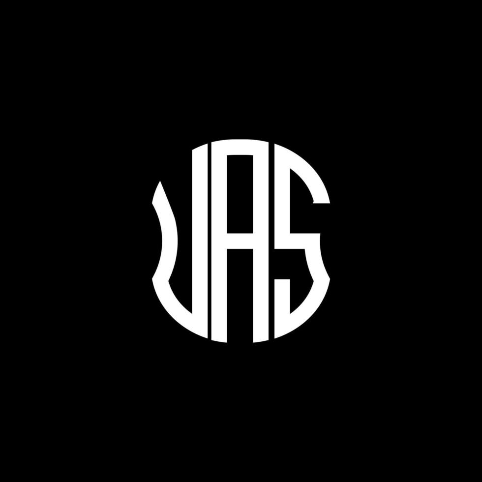 uas lettera logo astratto creativo design. uas unico design vettore